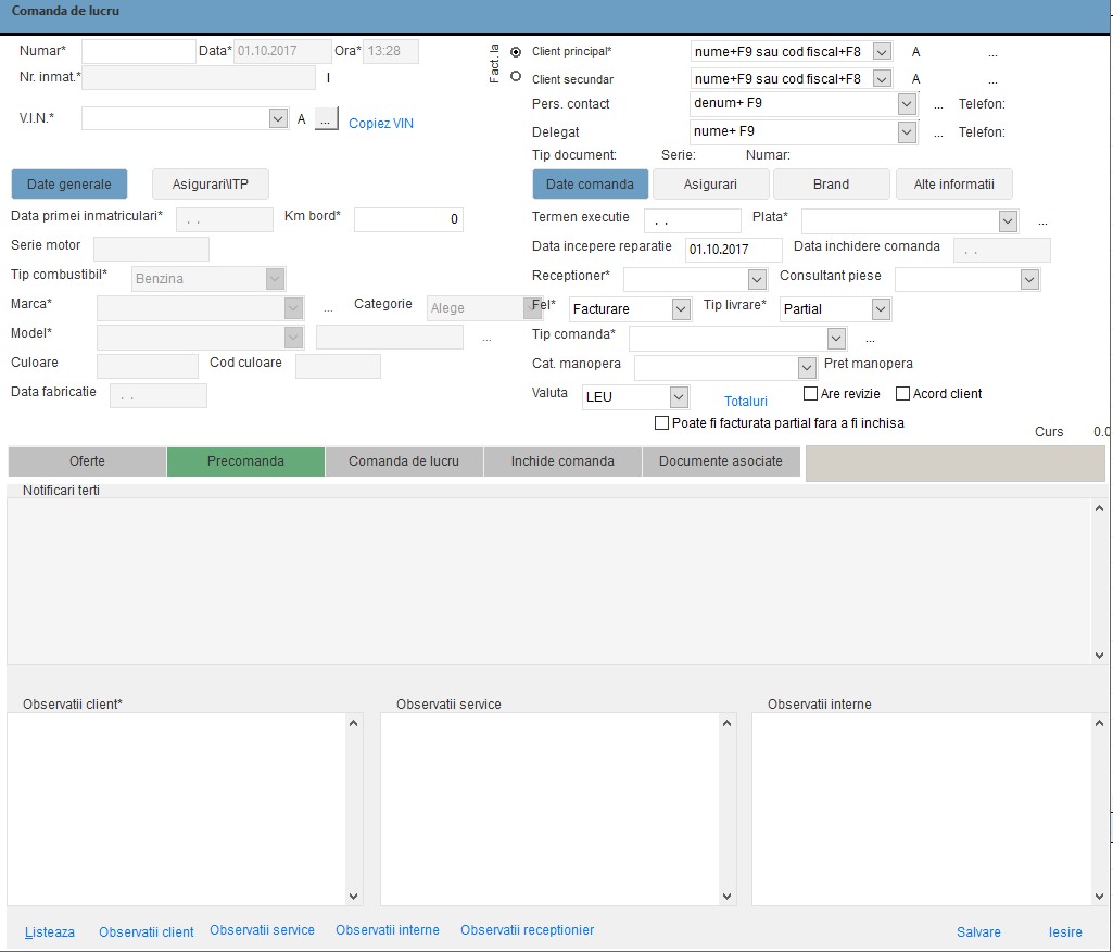 Deviz service auto Trendix